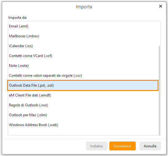 eM Client Data Files